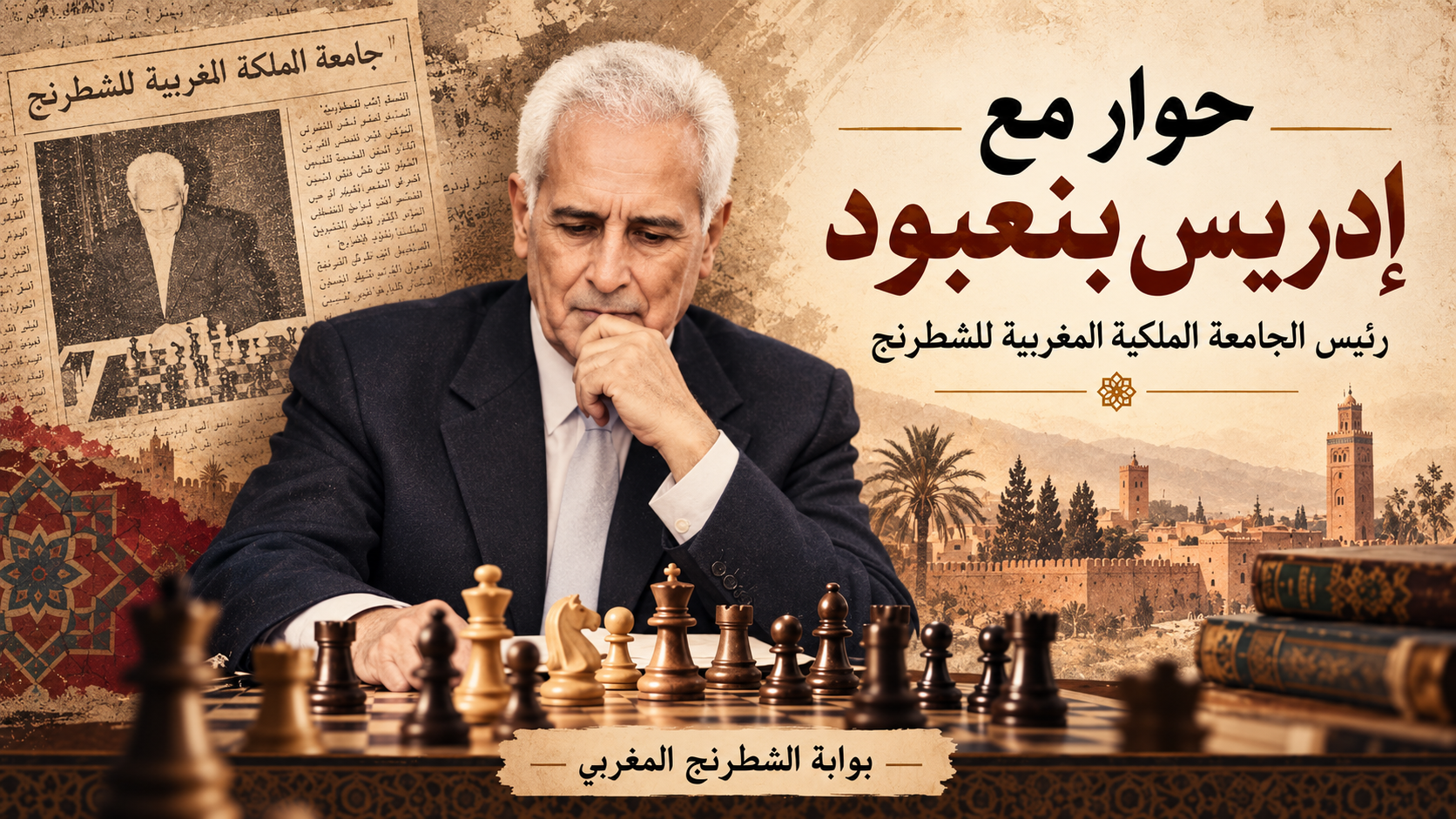 حوار مع إدريس بنعبود رئيس الجامعة (أرشيف الغازي)